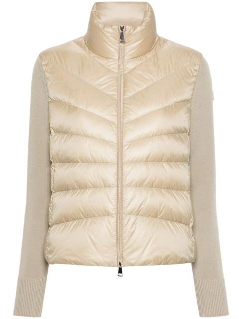 Moncler Moncler Knitted Sleeve Puffer Jacket Reversible