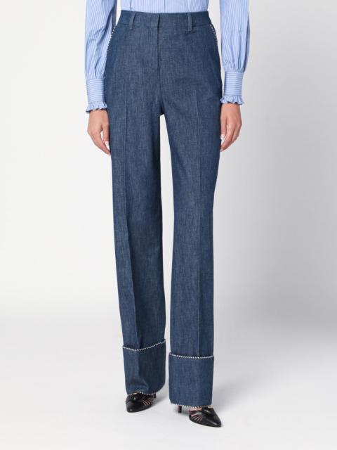 Blue trousers in Chambray Denim