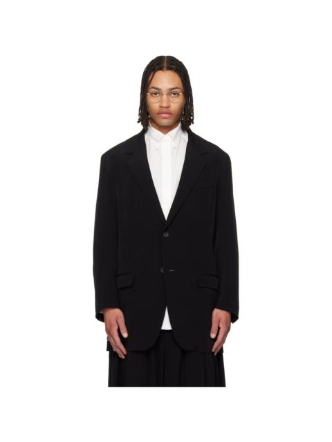 Black TA Tuxedo 2 Buttons Blazer