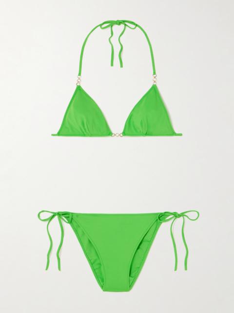 Sessantaquattro Chain-embellished Triangle Bikini