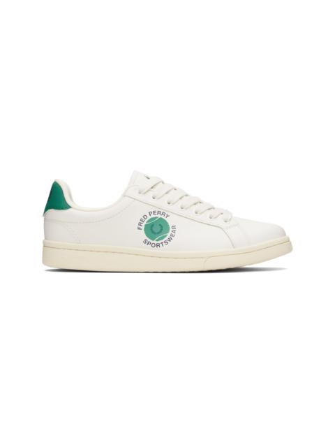 White B721 Leather Tennis Sneakers