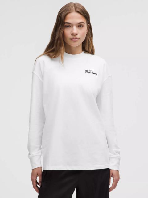 Heavyweight Cotton Crewneck Long-Sleeve Shirt