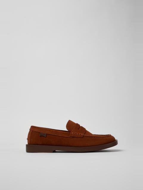 Brown Nubuck Shoes for Men.