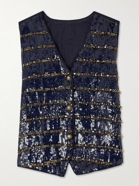 Embellished Cotton Vest
