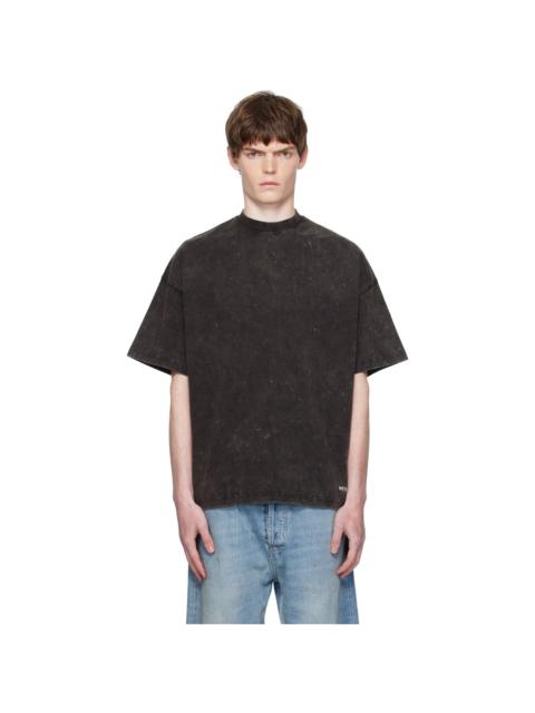 Gray Dyed Oversized Basic T-shirt