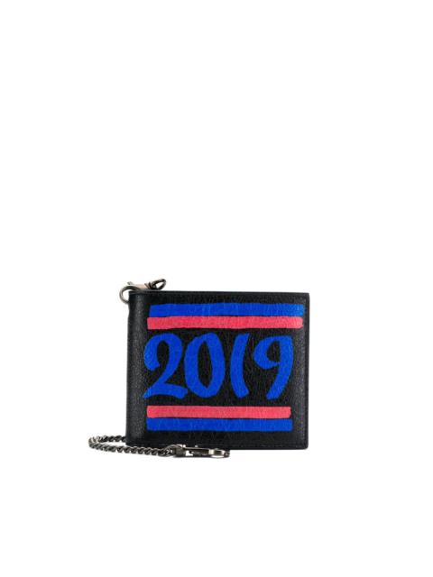 Graffiti print '2019' wallet