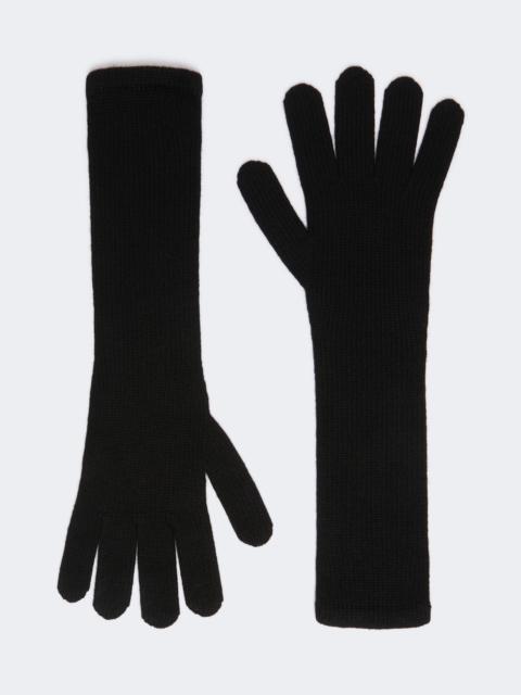 Cashmere gloves - BLACK