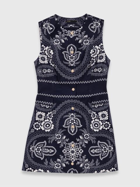 Mini bandana print dress