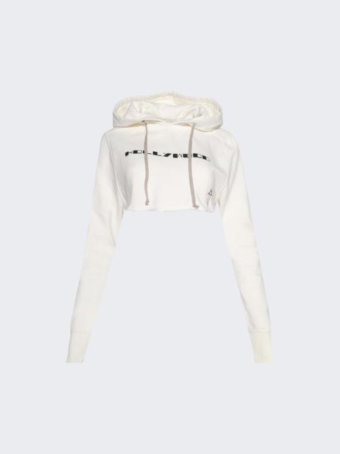 Cropped Hoodie Milk And Black