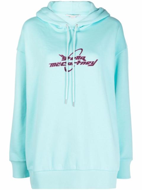 logo-print long-sleeve hoodie