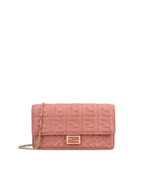 baguette embossed-logo leather wallet