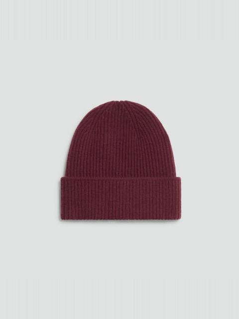 Ribbed Beanie in Cashmere