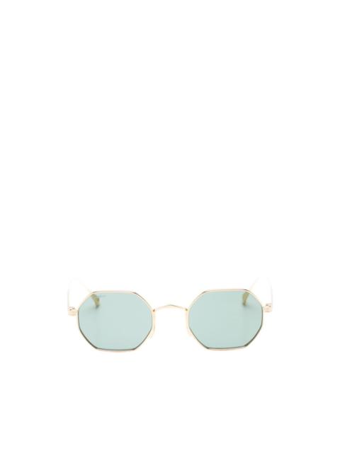 geometric-frame sunglasses