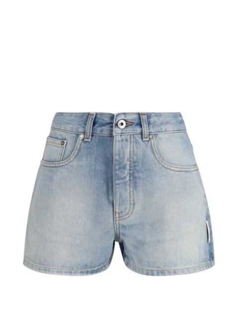 Doll bleached arrow denim shorts