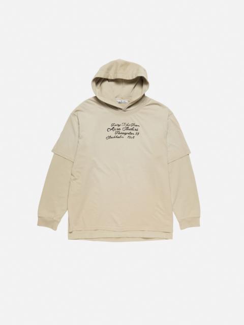 Layered sweatshirt - Faded beige