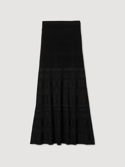 MAXI DECORATIVE KNIT SKIRT