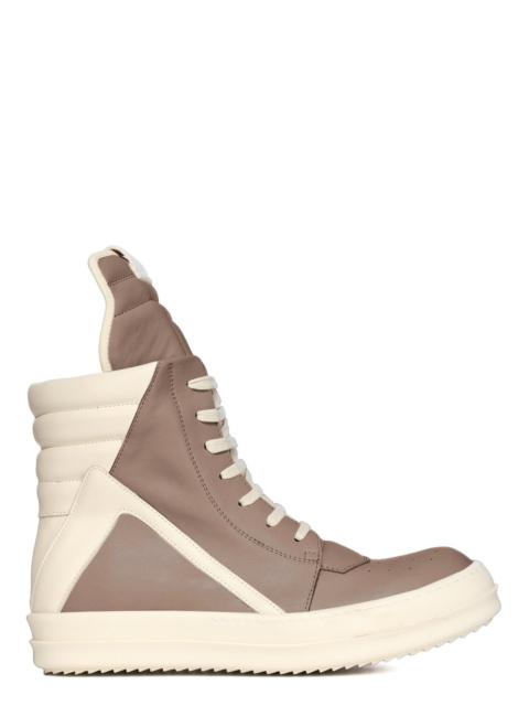 Taupe & Off-White Hollywood Geobasket Sneakers