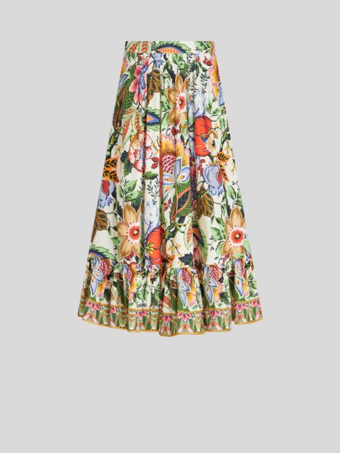 MULTICOLOURED BOUQUET SKIRT