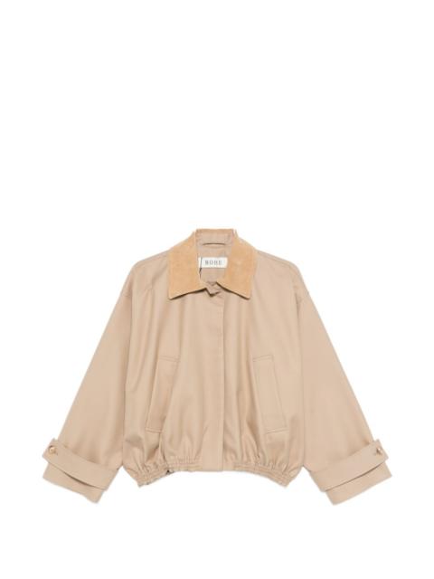 suede-collar jacket