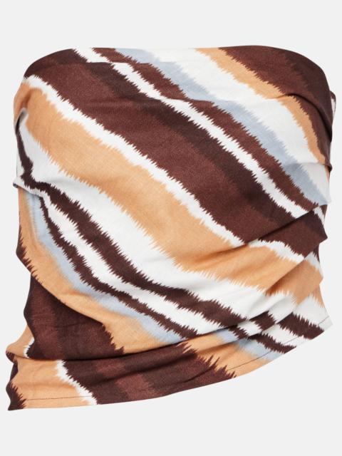 Setubai striped linen top