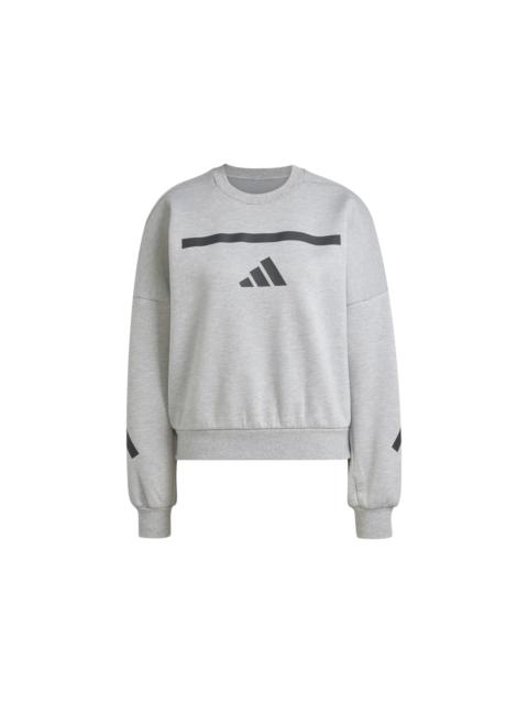adidas Women's Z.N.E. Sweatshirt Medium Grey Heather