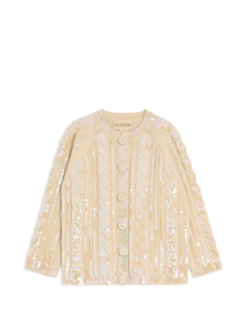 sequin-embellishment cardigan