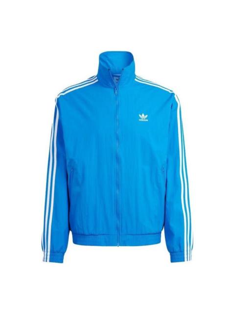 adidas Adicolor Woven Firebird Track Top Asia Sizing 'Blue' IT2496