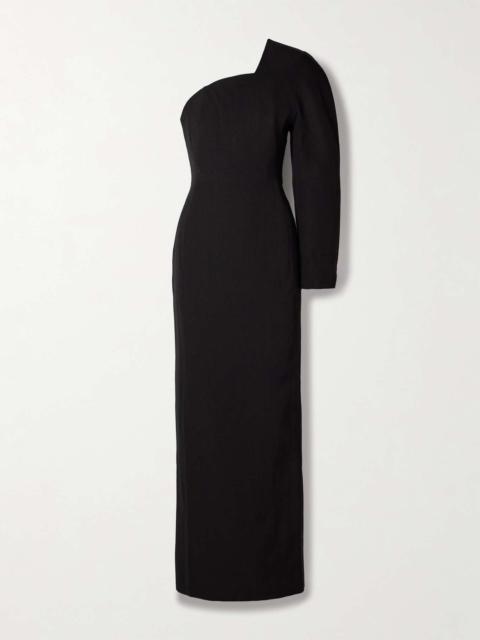 Pablo one-sleeve woven gown