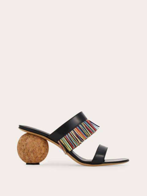 Fringed sandal