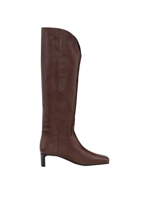 La Cavalière Heel boots Mocha - Leather