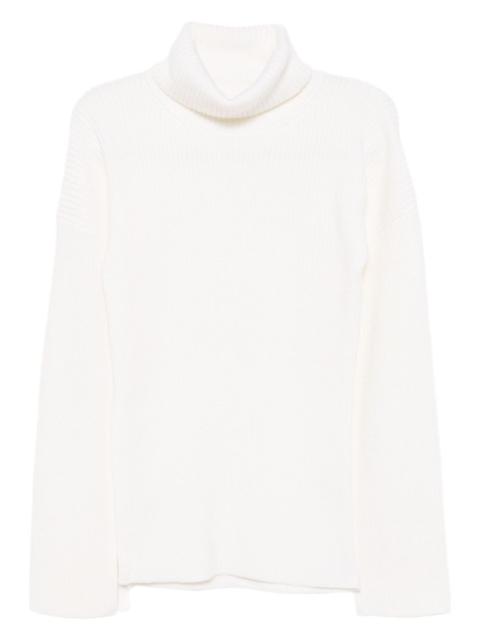 turtleneck split-sleeve jumper