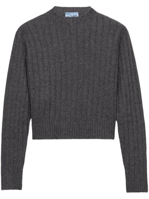 cropped Re-Cashmere sweater