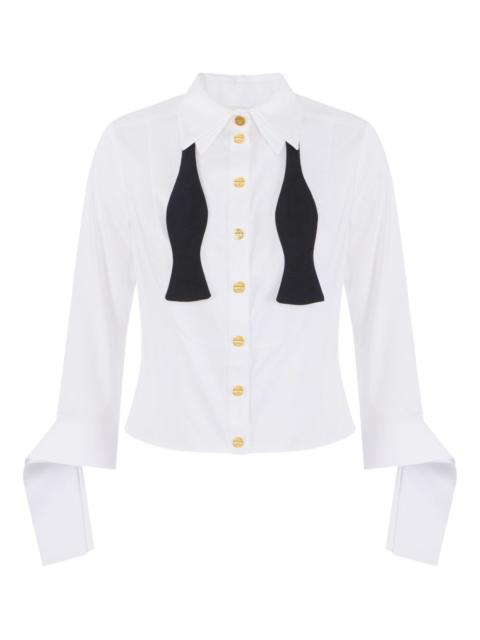 bow-tie poplin shirt