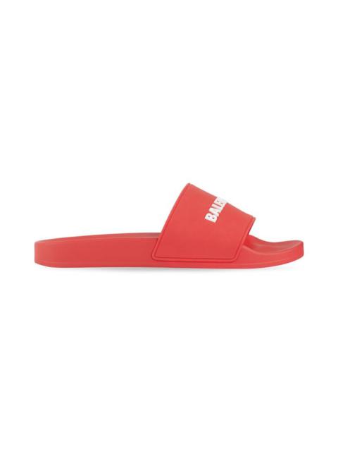 Men's Pool Slide Sandal in Red