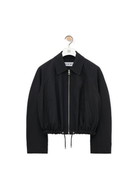 Balloon jacket in wool