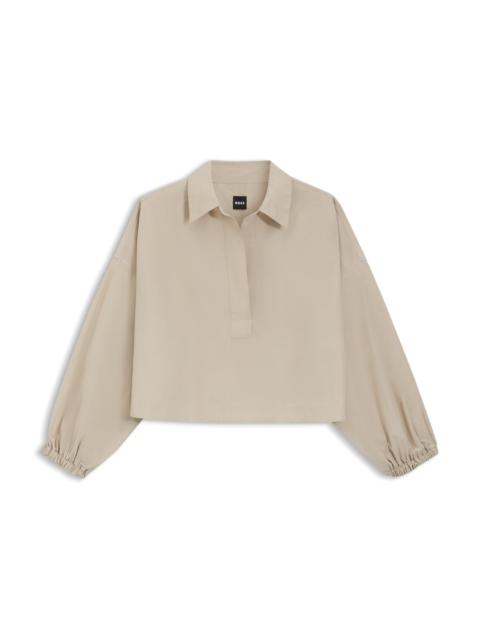 RELAXED-FIT BLOUSE IN A COTTON BLEND