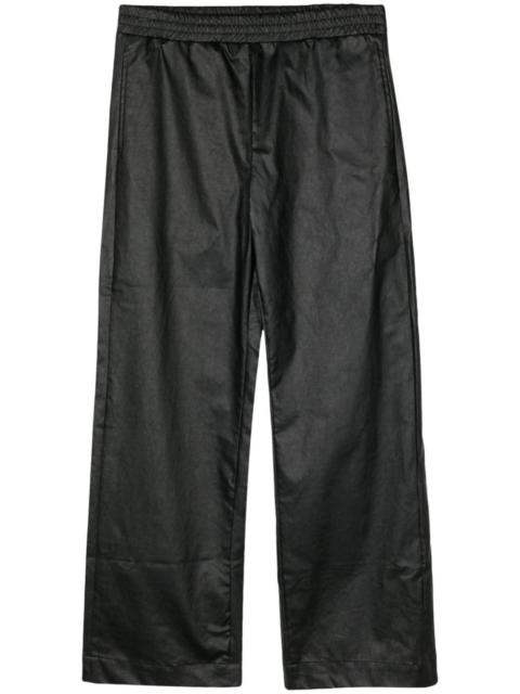 graphic-print elasticated-waist trousers