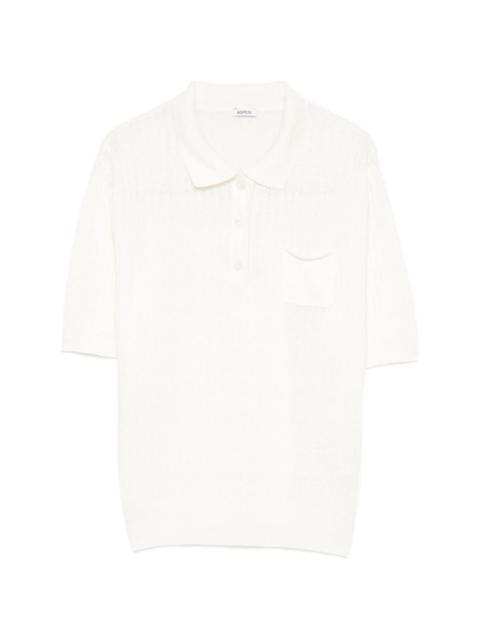 knitted polo shirt