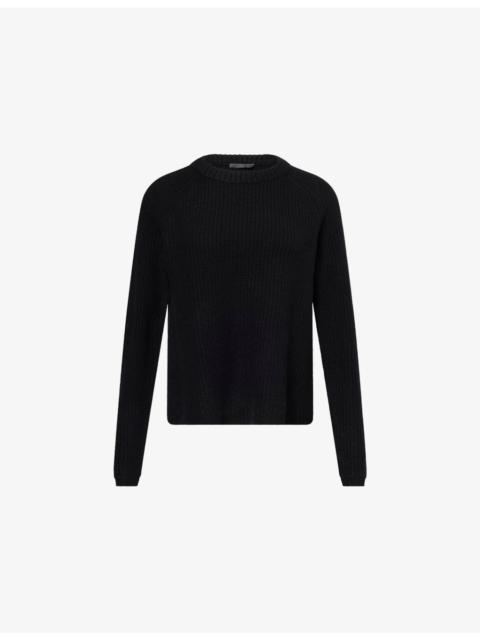 Fisherman Raglan-Sleeves Cashmere Jumper