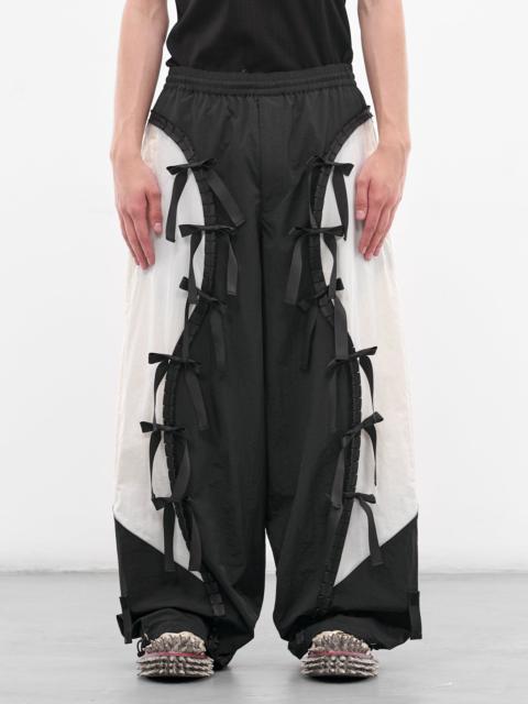 Two-Tone Nylon Ribbon Track Pants