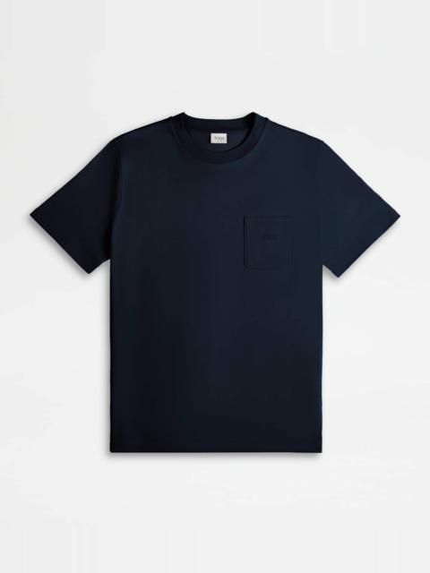 T-SHIRT IN JERSEY - BLUE