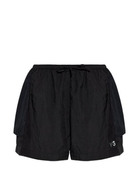 logo-print shorts