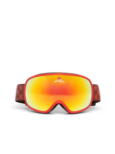 Red & Orange Gradient Ski Goggles | Casablanca Paris