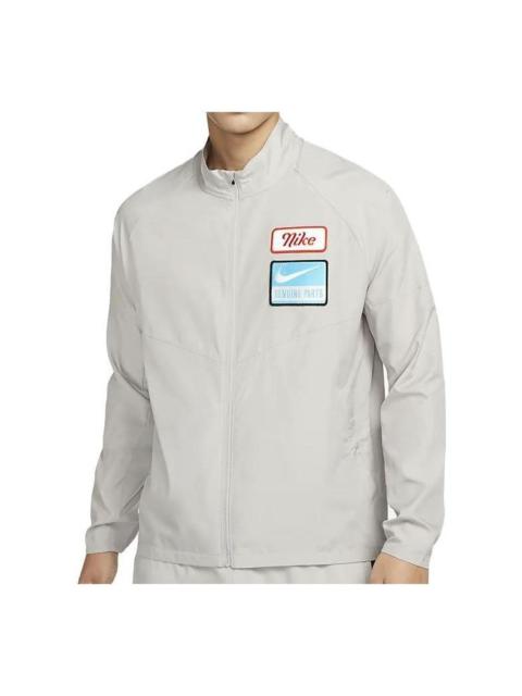 Nike Dri-FIT Miler Running Jacket 'Grey' DV9820-012