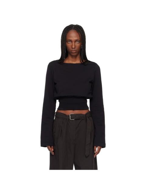 Black Boat Neck T-shirt