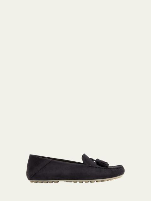 Suede Tassel Moccasin Loafers