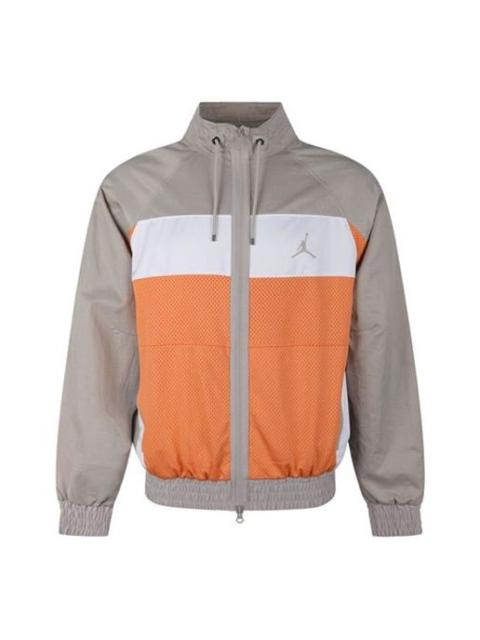 Air Jordan Stand-up Collar Casual Woven Sports Jacket - Orange AV1303-854