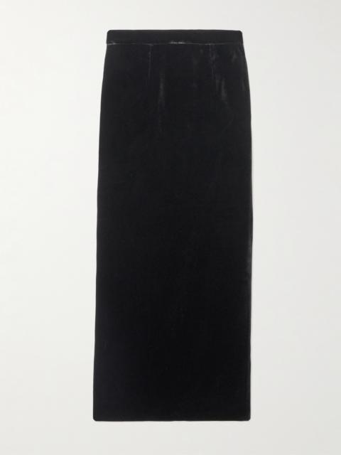Raja Velvet Midi Skirt