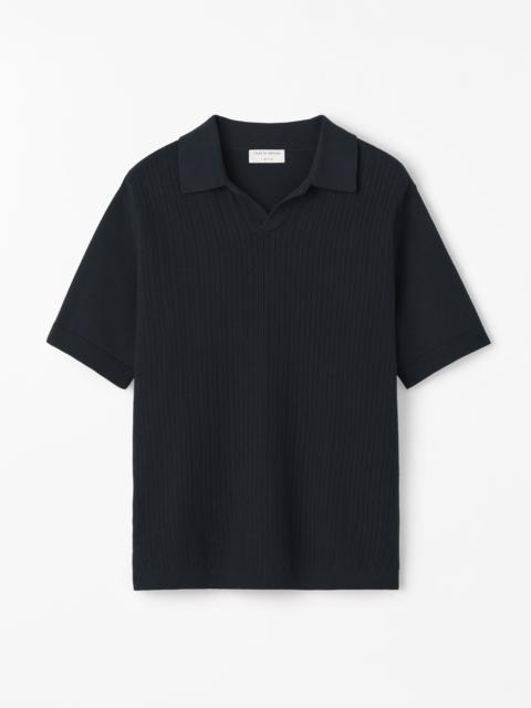 Eoin P Rib-Knit Polo