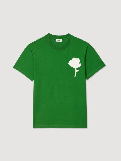 T-SHIRT WITH FLOWER PATCH